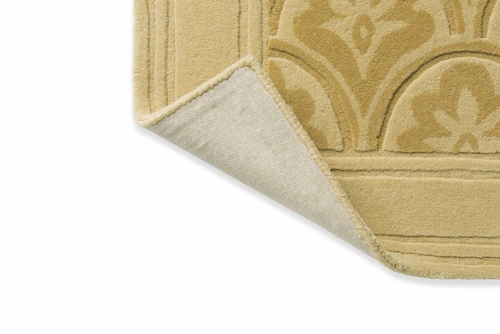Vlněný koberec do obýváku Catarina Gold 200x280 klasický ručně tkaný zlatý Laura Ashley