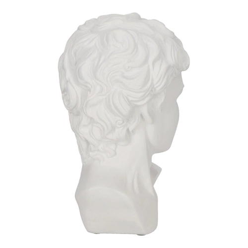 Dekorační soška hlava Davida Atmosphera bílá moderní do obýváku nebo jako dárek 25 cm