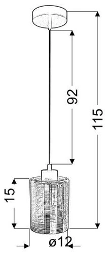 Závěsné svítidlo Nocturno 12 chrom skleněné moderní, nastavitelné do obýváku a nad stůl