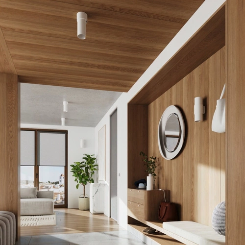 Stropní svítidlo FLASH bílý minimalistický kovový do obýváku a ložnice nastavitelný