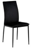 Židle Demina černá sametová do jídelny a obýváku moderní