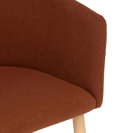 Čalouněná jídelní židle s područkami Marlo Atmosphera skandinávský styl terakota