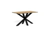 Stůl Heaven 135x80 moderní jídelní keramika dub na černých nohách