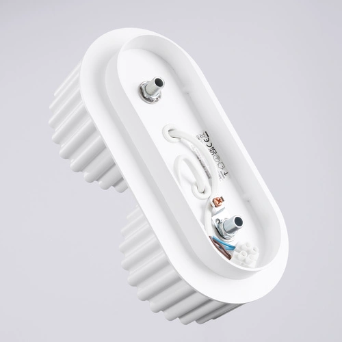 Moderní bílý stropní plafon AURA 2 do kuchyně a obýváku hliník GX53