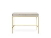 Toaletní stolek Delicious moderní drásaný kašmír zlaté nohy se zásuvkami do ložnice Intesi