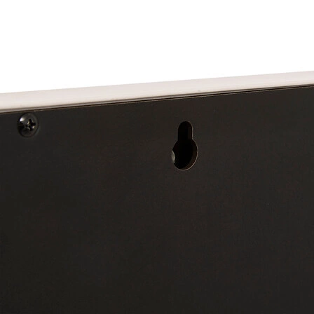 LED zrcadlo Holly k toaletnímu stolku v bílem rámu obdélníkové s osvětlením 50x42,5 cm