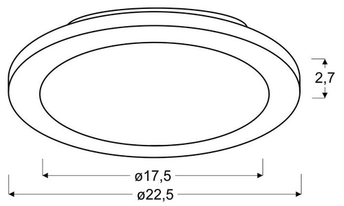 Stropní LED svítidlo Pixel 22,5 cm bílé sklo IP44 do obýváku a kuchyně CANDELLUX