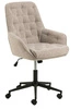 Erik Monza 60 béžové otočné kancelářské křeslo s područkami prošívané moderní Actona