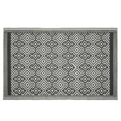 Venkovní moderní koberec Atmosphera černý 120x180 snadno čistitelný na terasu