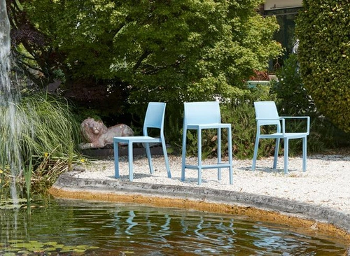 Zahradní židle Kate zelená z plastu SCAB Design, stohovatelná, snadné čištění