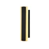 Venkovní nástěnná lampa STICK L-30 černá 12W opálový difuzor IP65