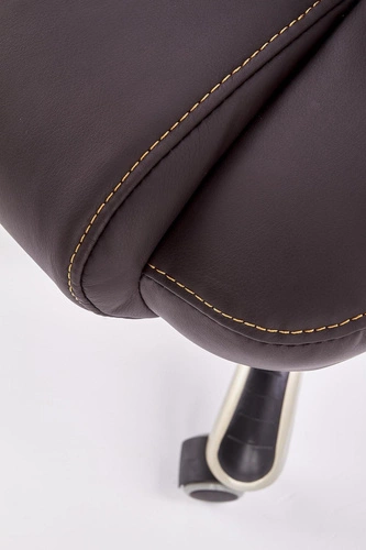 Ergonomická kancelářská židle Mondes hnědá kožená otočná s nastavitelnou výškou Intesi