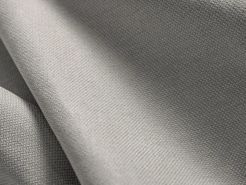 Velurová taburetka Jodie světle šedá do obýváku moderní obdélníková sedací 102x80 cm