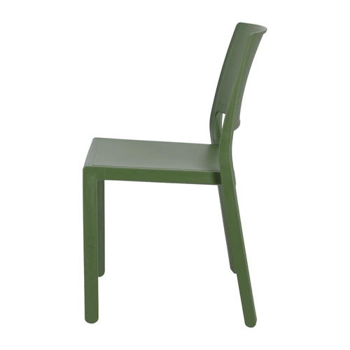 Zahradní židle Kate zelená z plastu SCAB Design, stohovatelná, snadné čištění