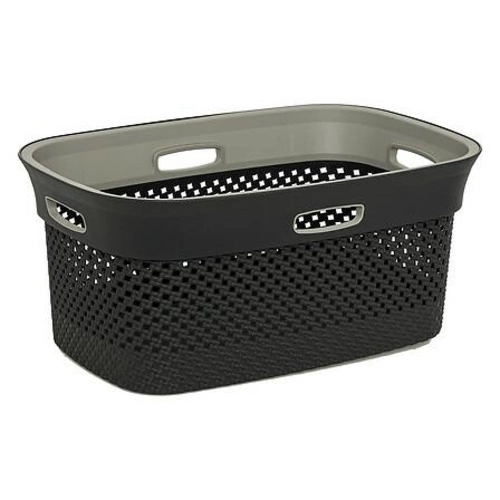 Koš na prádlo Purl 45l tmavě šedý