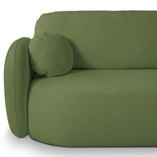 Rohová rozkládací sedačka Salby pravá zelená moderní do obýváku s úložným prostorem