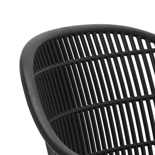 Sada 4 židlí Becker černé/přírodní