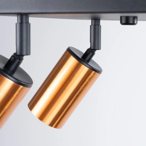 Stropní svítidlo WINX 4 černá měď moderní do obýváku a ložnice ocelové 25 cm