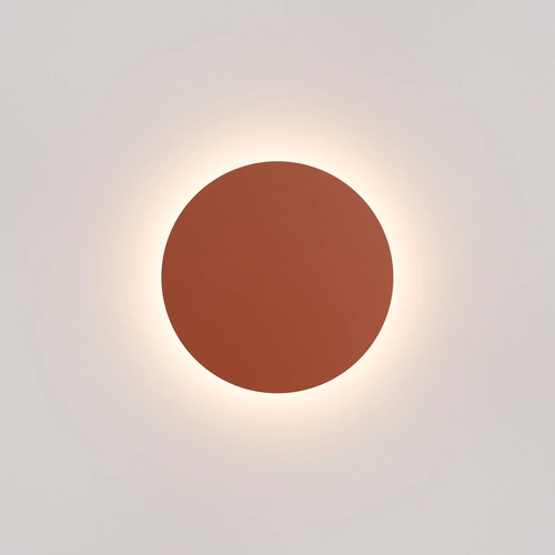 Nástěnné LED svítidlo BORGEN červené moderní ocelové do obýváku a ložnice 30 cm