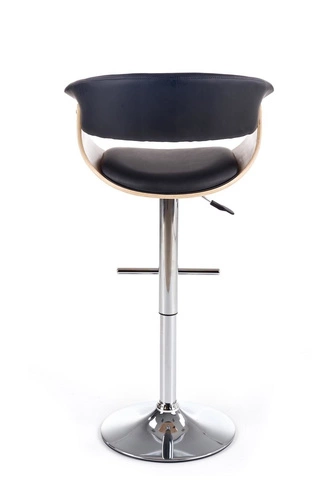 Židle barová Quena světlý dub/černá