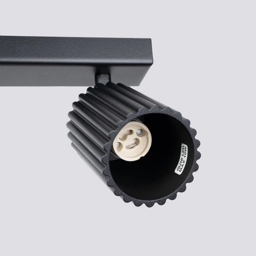 Stropní svítidlo KARBON 3L černé minimalistické nastavitelné do obýváku a ložnice SOLLUX