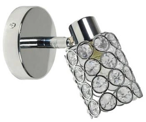 Nástěnné svítidlo glamour York nastavitelný chrom křišťálový do obýváku a ložnice CANDELLUX