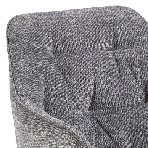 Čalouněná jídelní židle s područkami Brooke antracitová moderní Actona