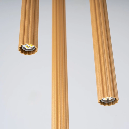 Závěsné svítidlo ARCHE 3P zlaté moderní, nastavitelné do obýváku a jídelny SOLLUX