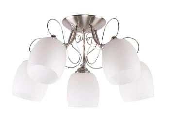Závěsná lampa Amba 5x40W E27 bílá / meg