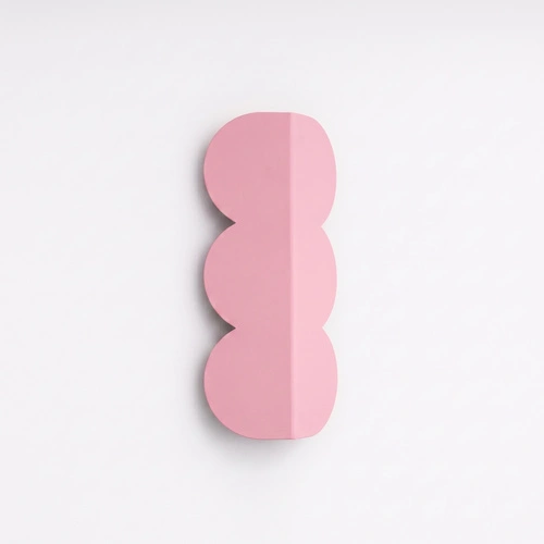 Nástěnné svítidlo BISCUIT růžové moderní hliníkové do obývacího pokoje