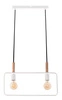 Závěsné svítidlo Frame 2x60W E27 bílé