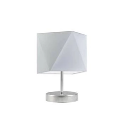 Noční lampička PASADENA LYSNE moderní s světle šedým stínidlem do ložnice nebo obýváku