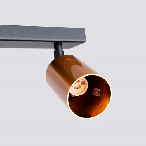 Moderní stropní svítidlo WINX 6L černá měď, nastavitelné do obýváku a jídelny SOLLUX