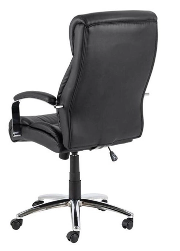 Ergonomická kancelářská židle Benson černá kožená otočná s nastavitelnou výškou