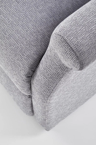 Rozkládací křeslo do obýváku Nagu Intesi sametové glamour světle šedé relaxační