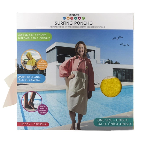 Ručníkové pončo Ainsa žluté