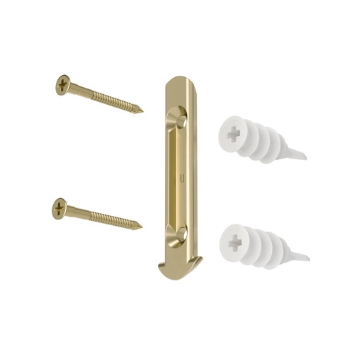 Jednoduchá kovová garnýž Umbra Loop zlatá, nastavitelná, do obývacího pokoje a ložnice, 107–305 cm