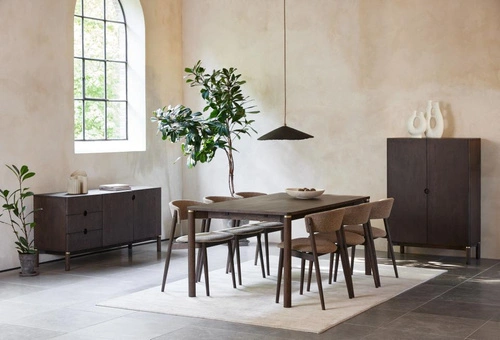 Rozkládací jídelní stůl Arun 180x95 dub espresso do jídelny a obýváku