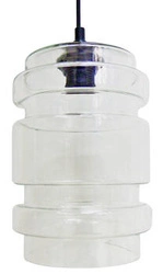 Závěsné skleněné svítidlo Decorado 18 transparentní do obýváku a ložnice moderní 110 cm