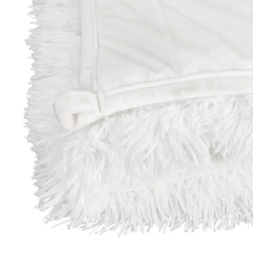 Zátěžová deka Furry 150x200 cm bílá, hebká a teplá na postel do ložnice