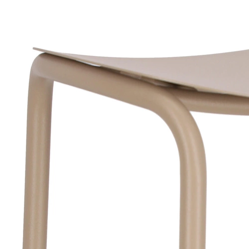 Kovová barová stolička Trick 75 cm šedá moderní bez opěrky do kuchyně a k ostrůvku SCAB Design