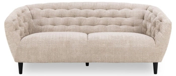 Moderní béžová třímístná pohovka Ria Actona s prošíváním do obývacího pokoje pohodlná látka