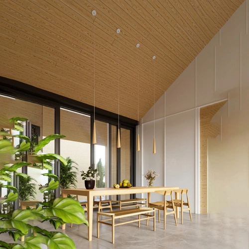 Závěsné svítidlo SULA 3P dřevěné, skandinávský styl, nastavitelná nad jídelní stůl 120 cm