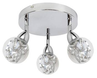 Stropní svítidlo Bolo stropní svítidlo 3x6W LED smd kulatá hlava 1e s kloubovým stínidlem výměnný kd systém