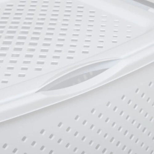 Koš na prádlo 55l plastový bílý