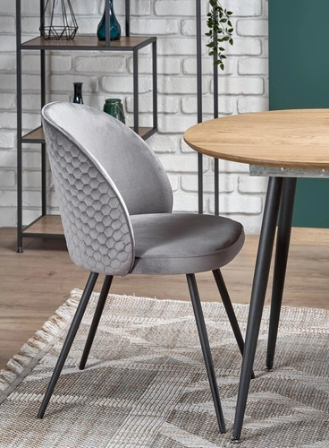 Rozkládací jídelní stůl Lora moderní zlatý dub černé nohy 120–160 cm Intesi