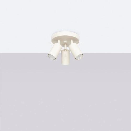 Stropní svítidlo RING 3P béžové moderní kovové do obýváku a ložnice nastavitelné