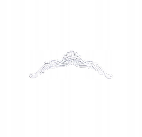 Koruna Diamante bílý lesk moderní dekorace k posteli do ložnice Intesi