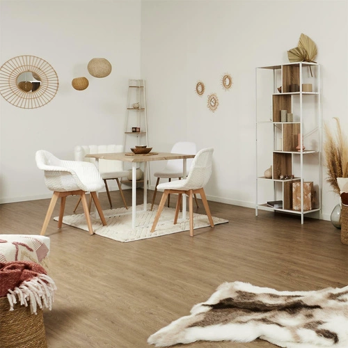 Knihovna Rack L bílá moderní loftová kovová do obýváku 80 cm Intesi