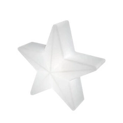 Dekorační zahradní lampa hvězda STAR LED RGBW 16 barev 30 cm
